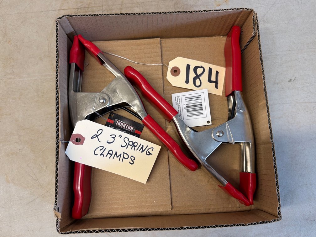 (2) 3” Spring Clamps