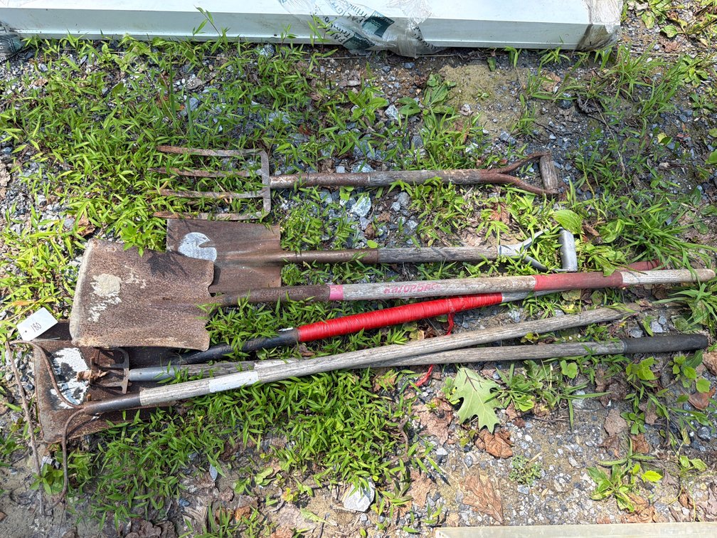 Shovels, Rake, Pitchfork