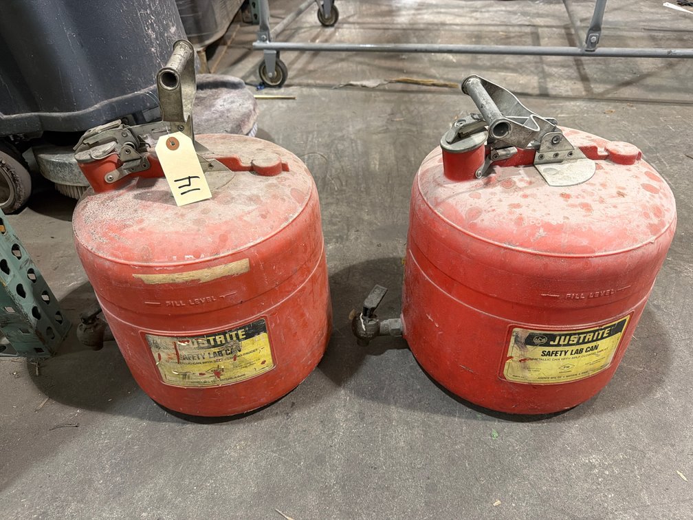 (2) Justrite Safety Cans