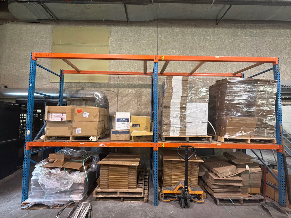 (2) Sections Pallet Racking