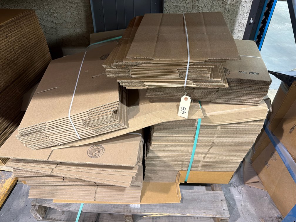 Approx. (400) Assorted Knockdown Corrugated Boxes