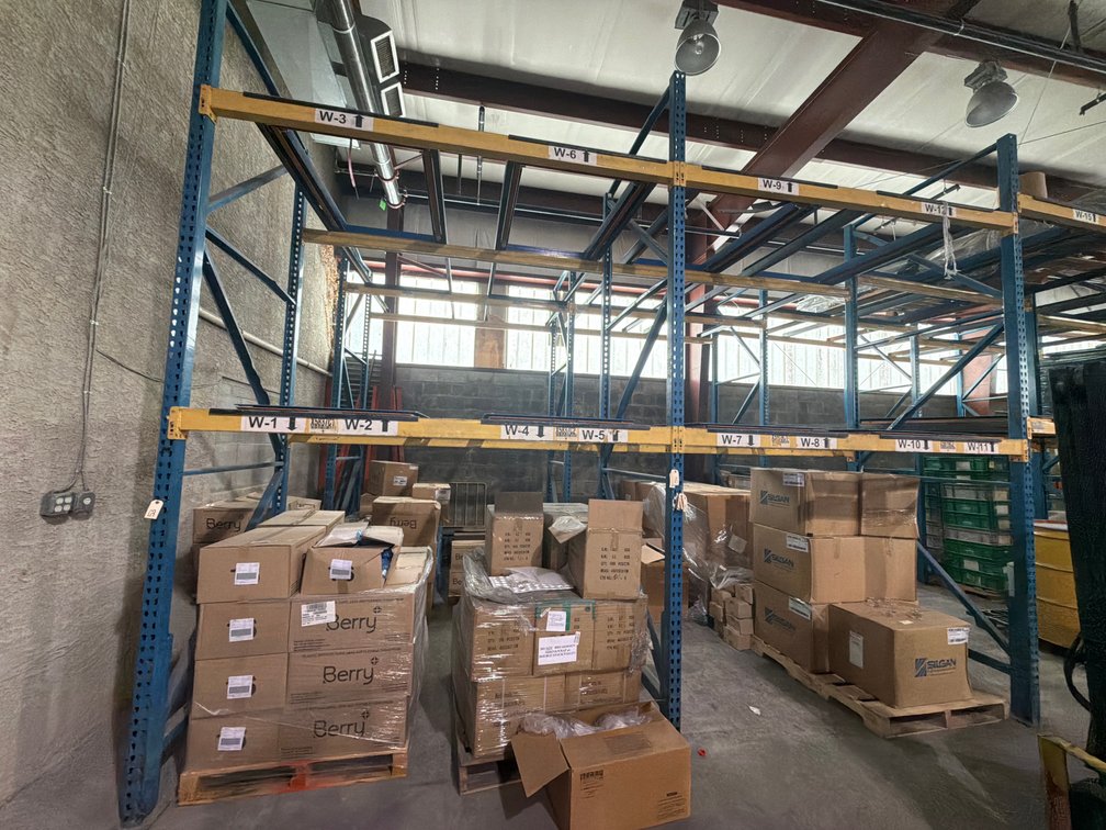 (4) Sections of Pallet Racking