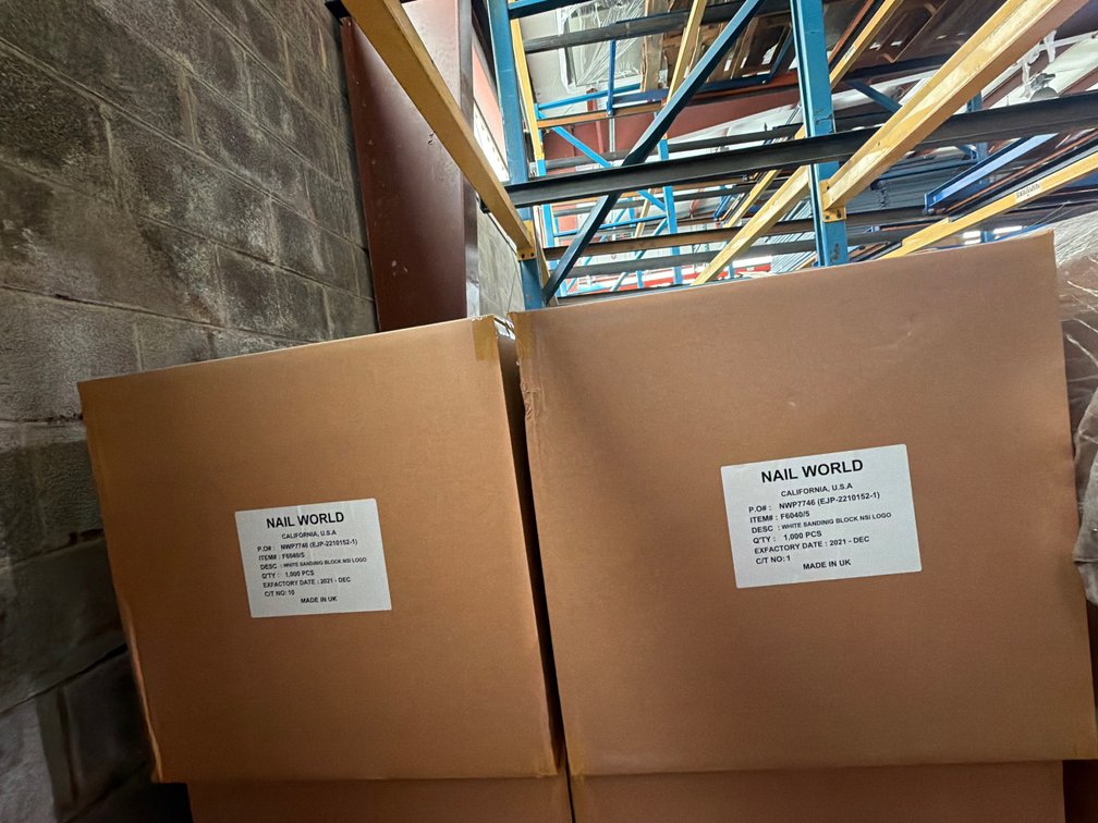 (2) Cases NSI White Nail Sanding Blocks