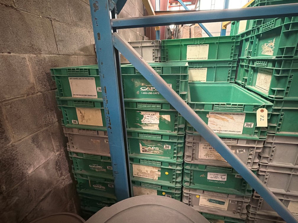 Approx. (36) Plastic Stacking Inventory Bins