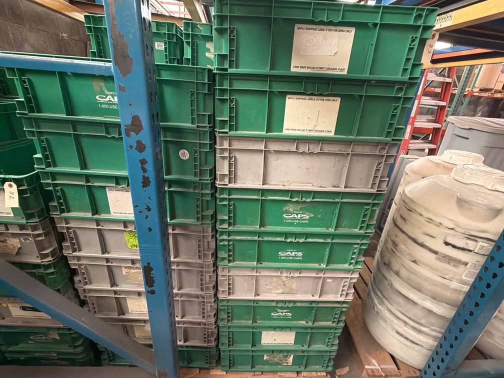 Approx. (44) Plastic Stacking Inventory Bins