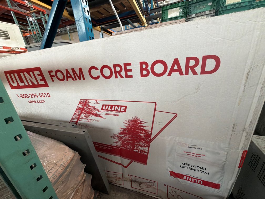 New (25) Sheets 40” x 60” White Foam Core Board