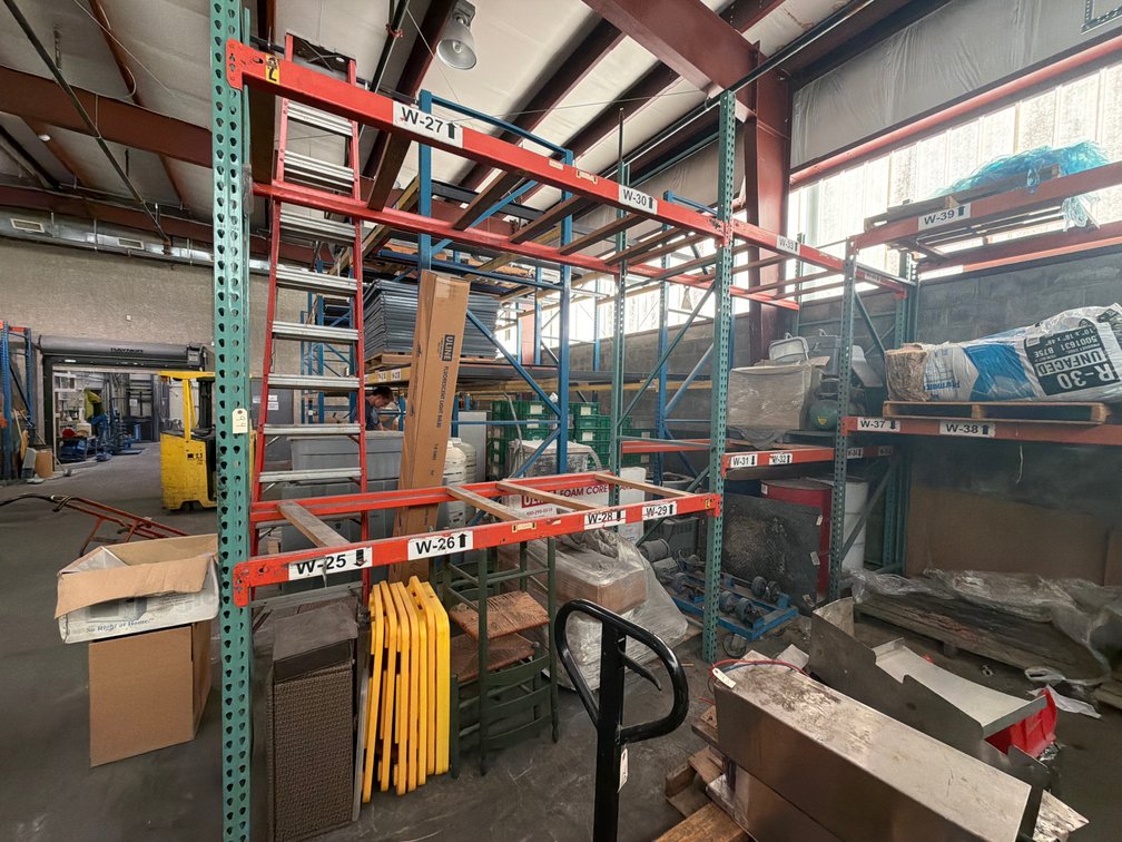 (3) Sections Pallet Racking