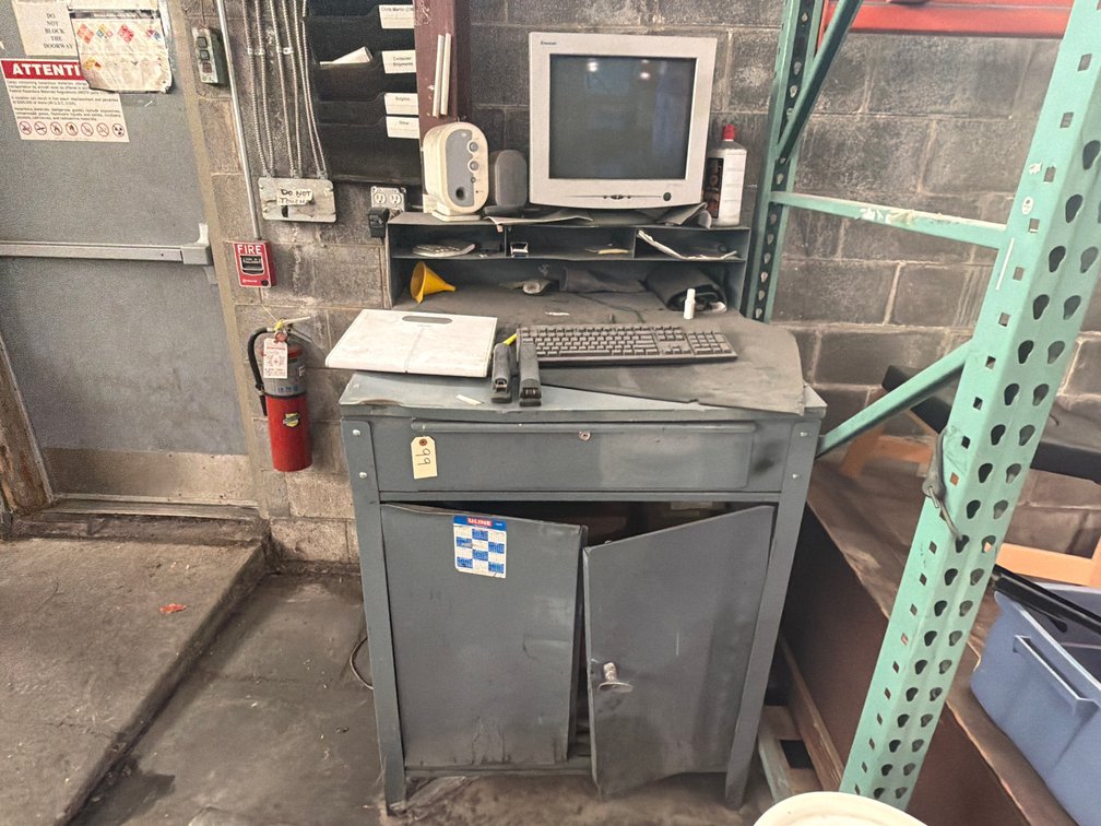 Steel Shipping Desk w/ Contents