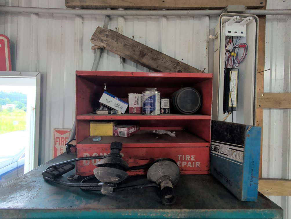 Bowes Tire Repair Cabinet