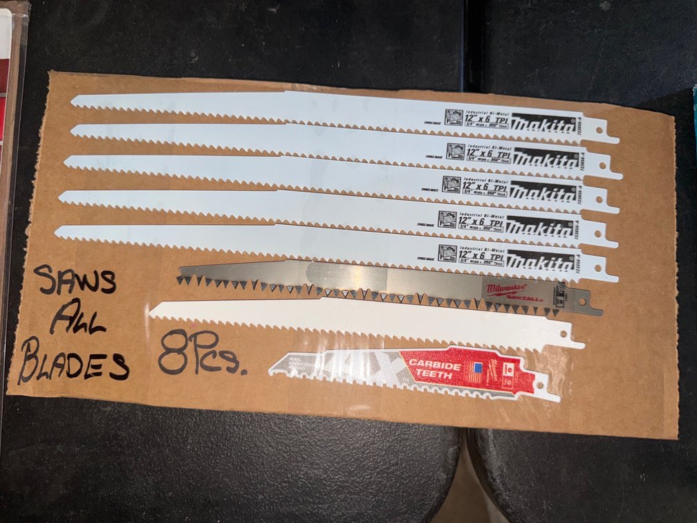 (8) Saws All Blades