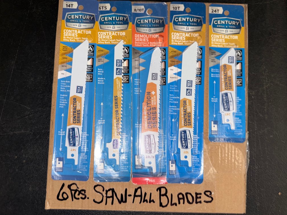 (6) Saws All Blades