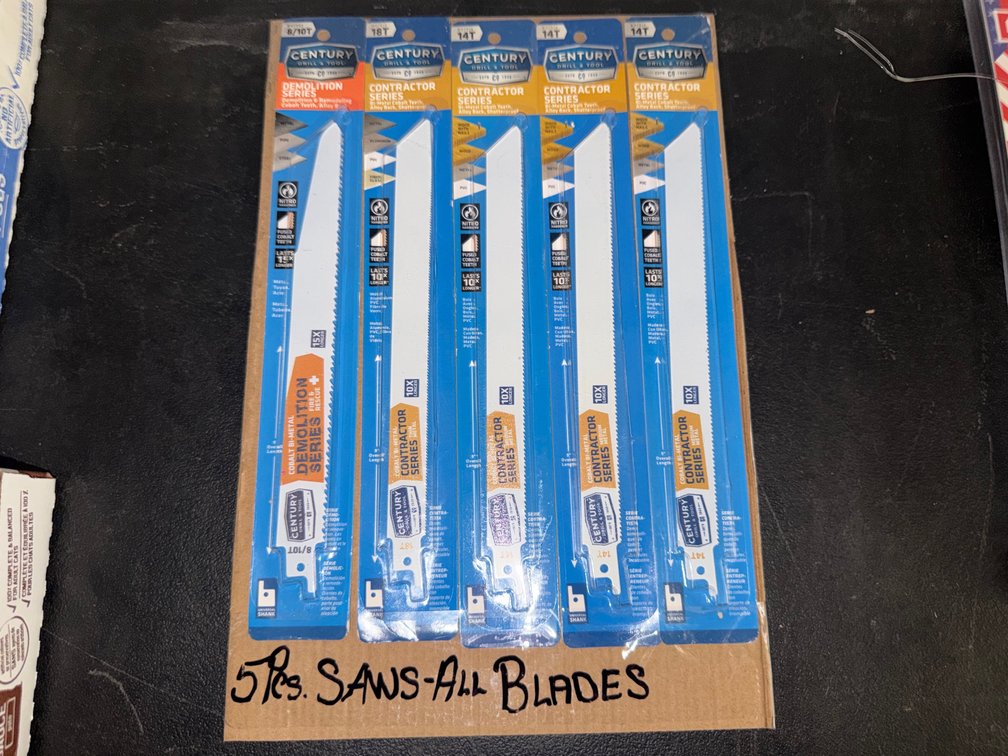 (5) Saws All Blades
