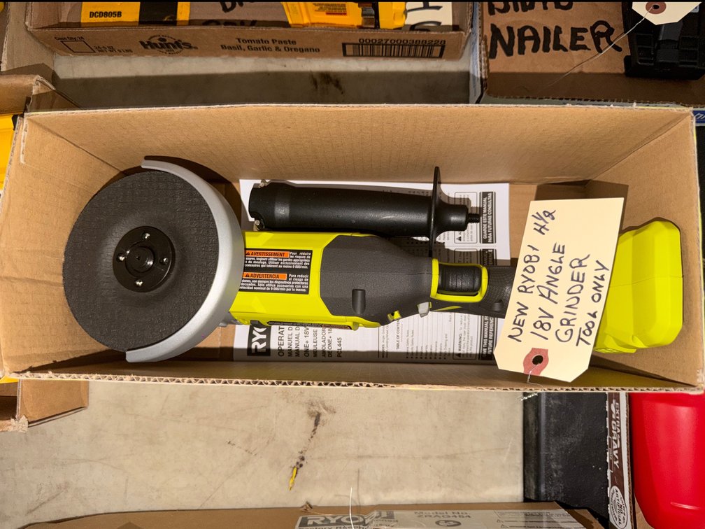 New Ryobi 18V Angle Grinder