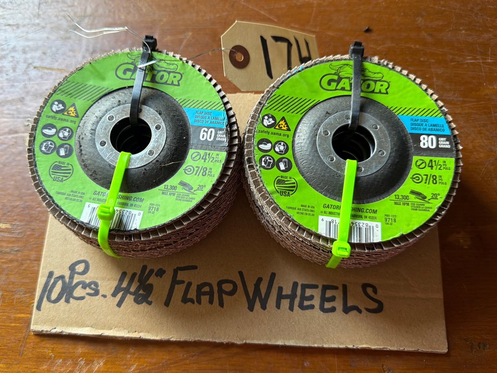 (10) Piece 4.5” Flap Wheels