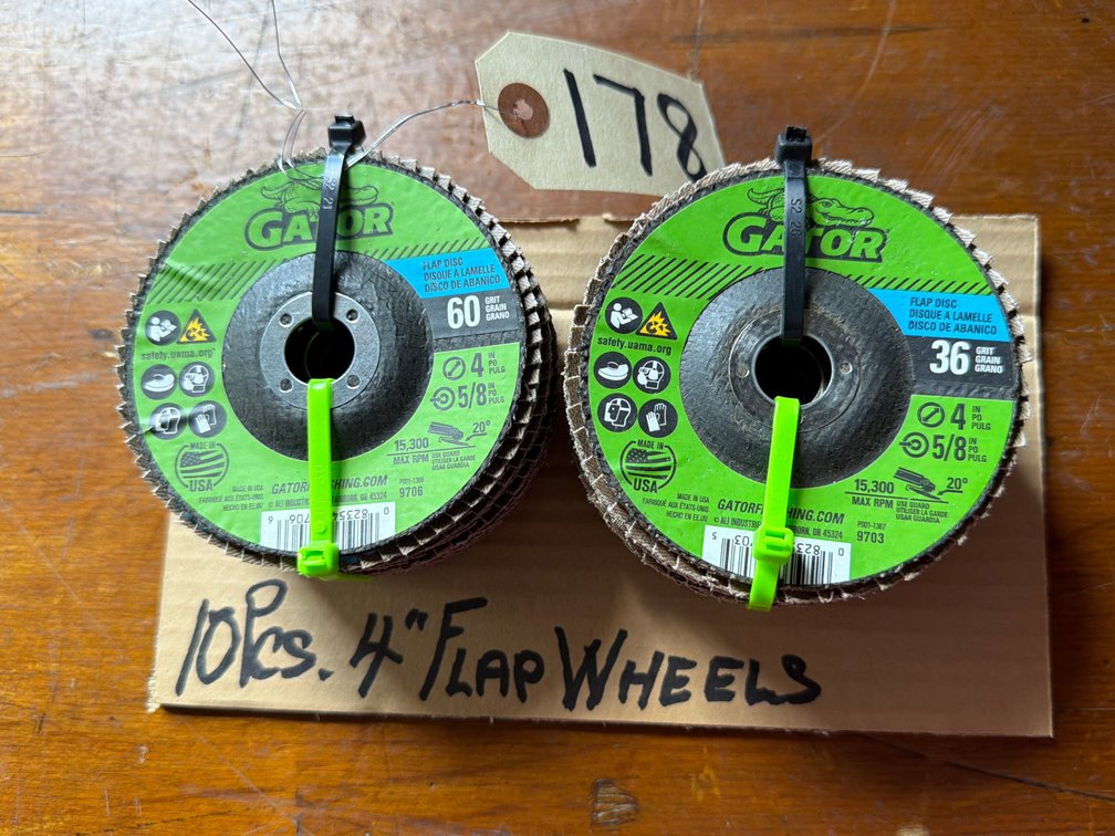 (10) Piece 4” Flap Wheels
