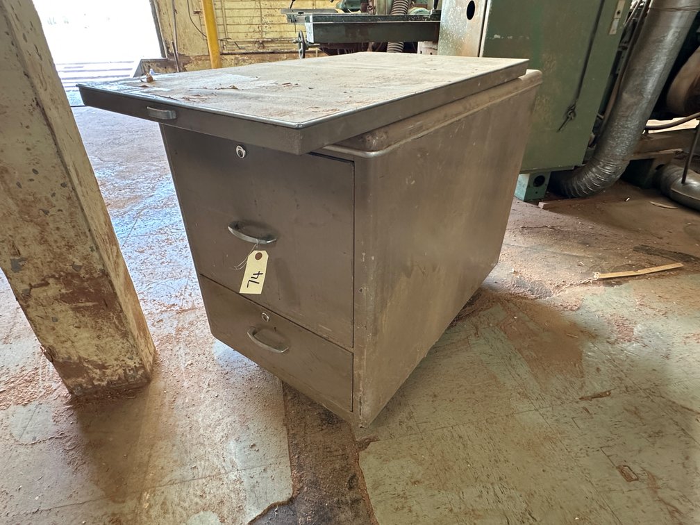 Two-Drawer Steel Pedestal