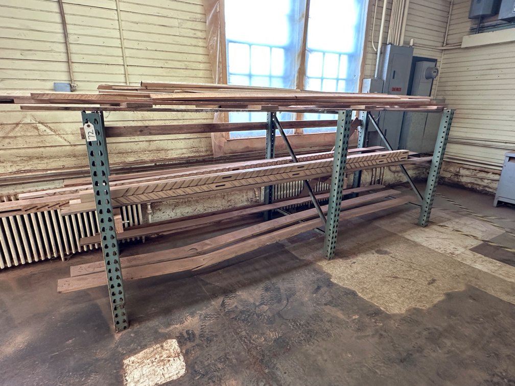 (3) Pallet Rack Uprights & Wood