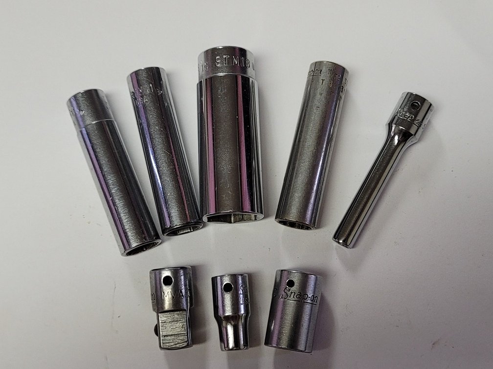 (8) Snap-On 1/4" Drive Sockets