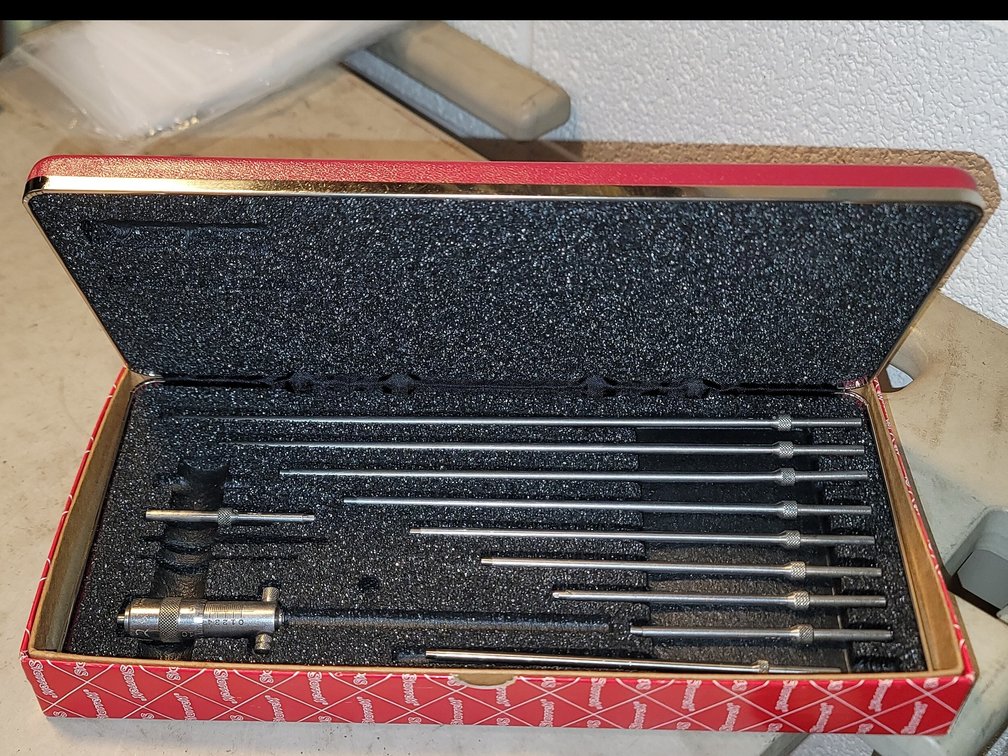 Starrett Solid Rod Inside Micrometer Set