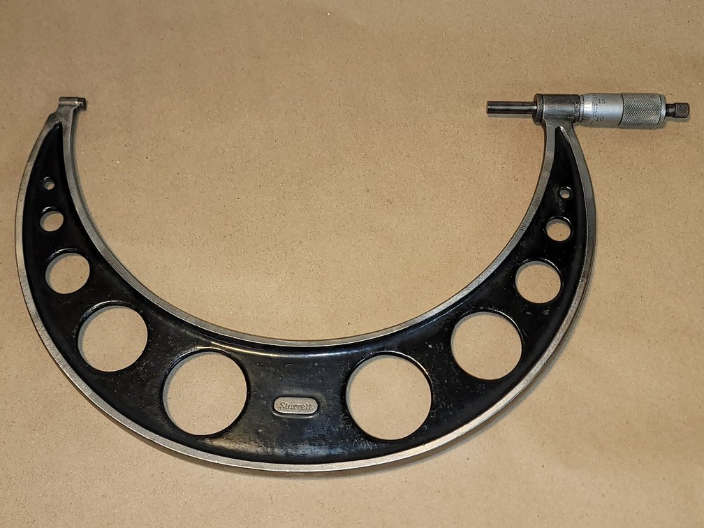 Vintage Large Starrett Micrometer