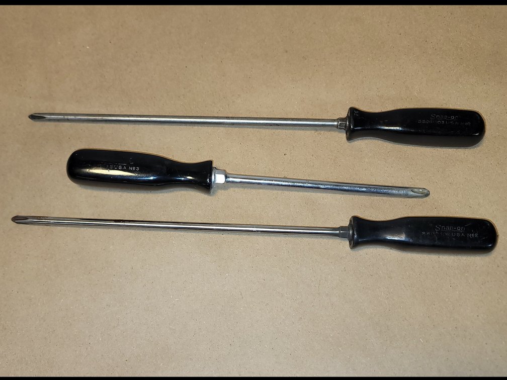 (3) Snap-On Phillips Head Screwdrivers