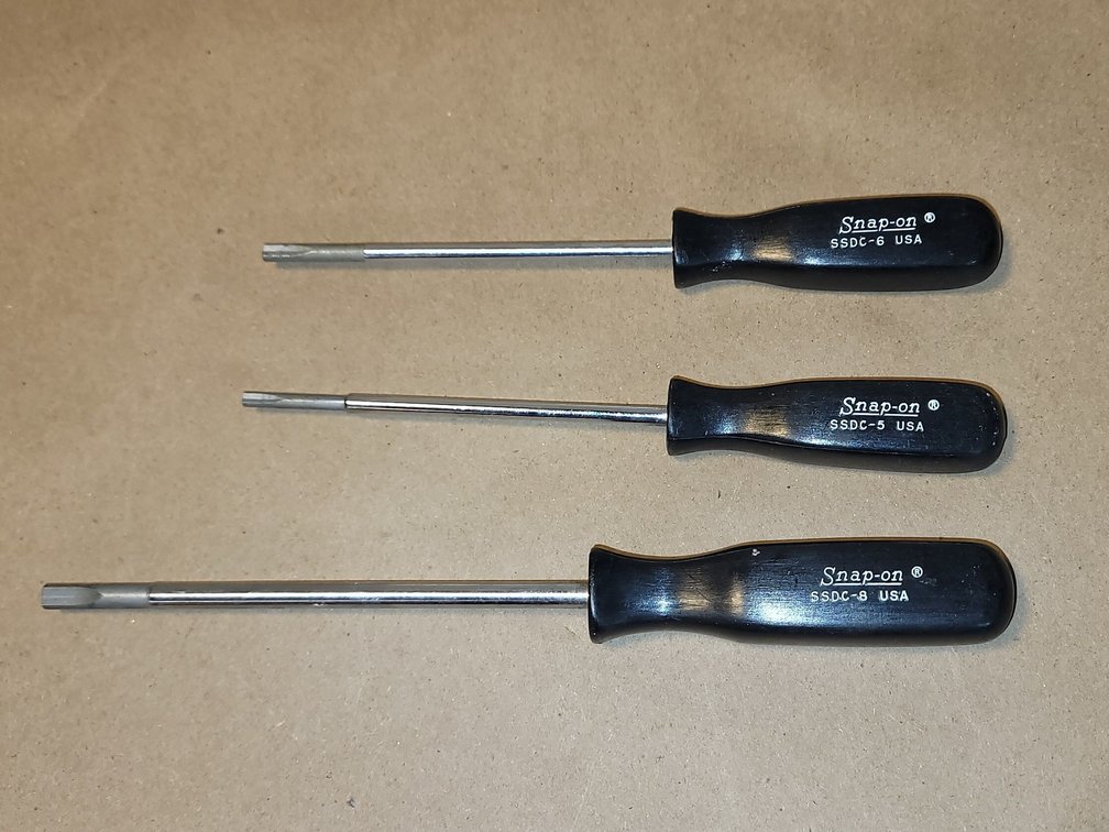 (3) Snap-On Clutch Head Screwdrivers