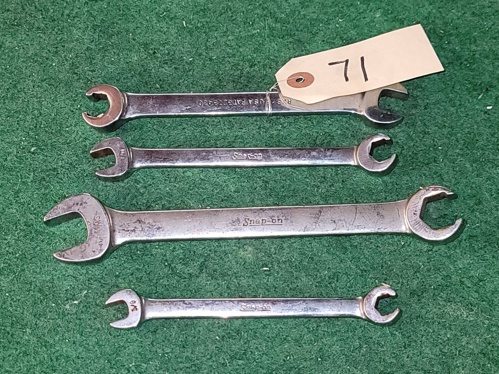(4) Snap-On SAE Double Open-End Wrenches