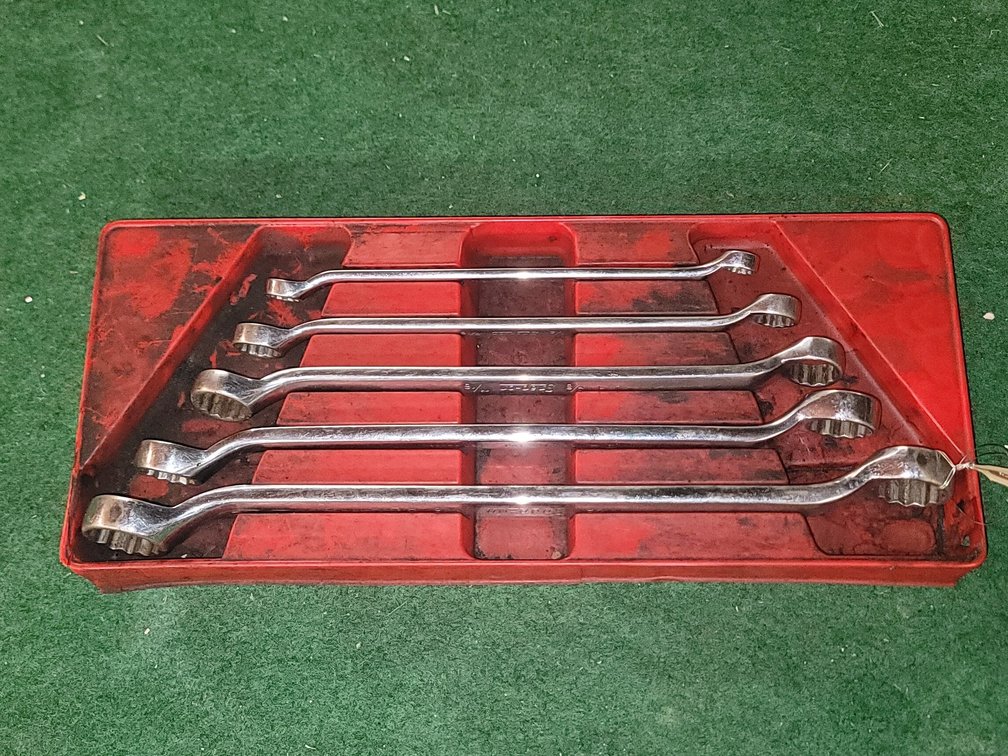 (5) Snap-On SAE Off-Set Box Wrenches