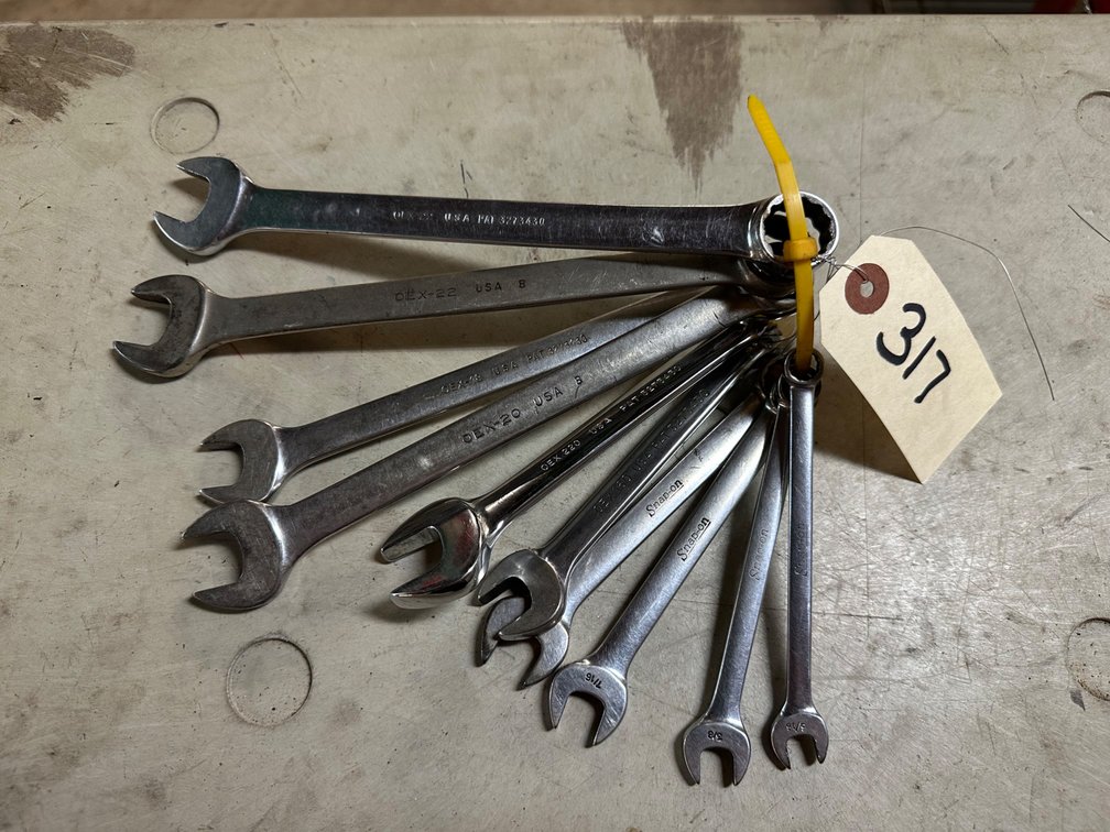 (10) Snap-On SAE Combination Wrenches
