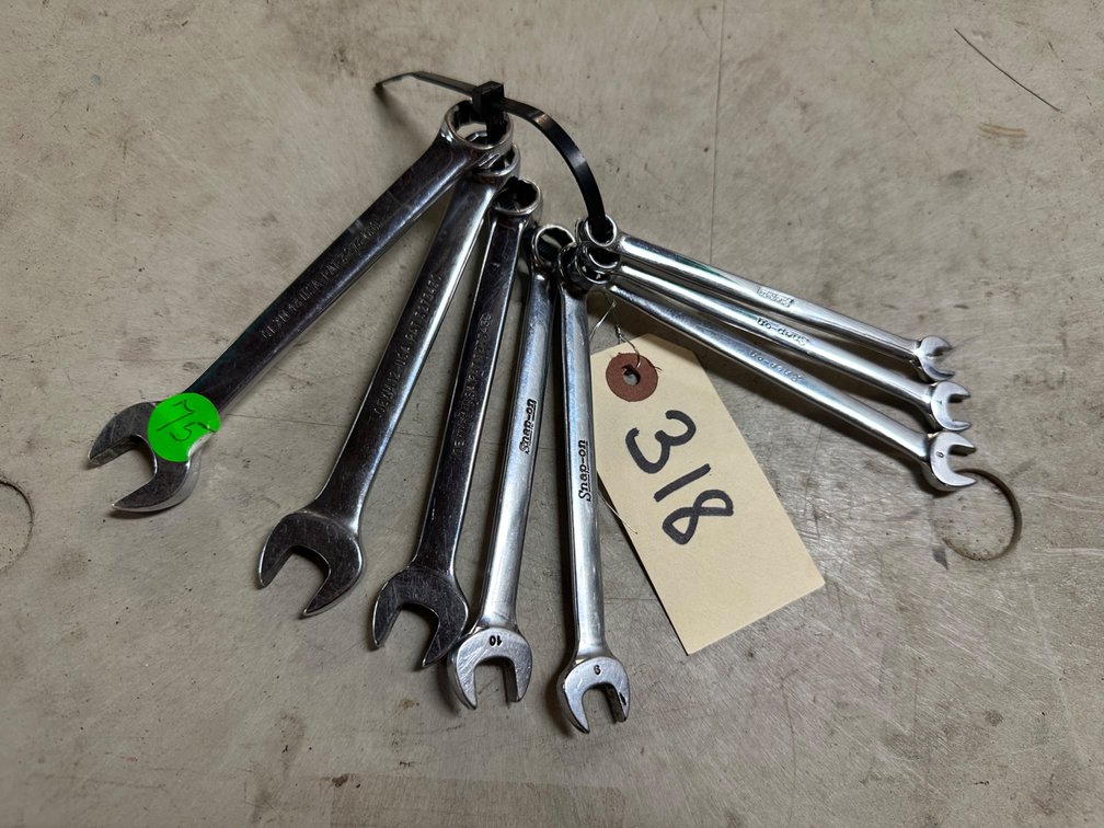 (7) Snap-On Metric Combination Wrenches