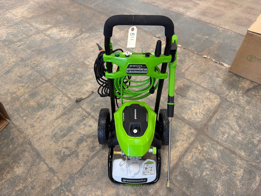 New GreenWorks 2200PSI Electric Pressure Washer