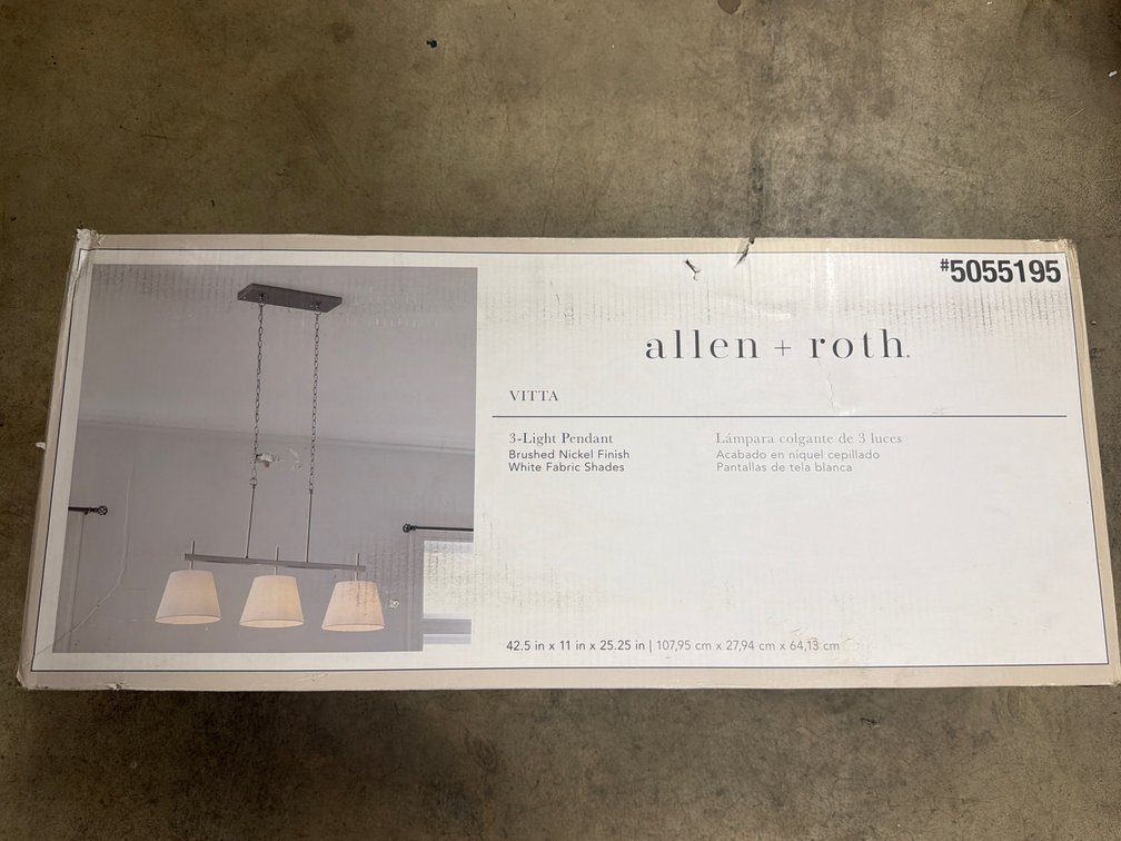 New Allen + Roth 3-Light Pendant