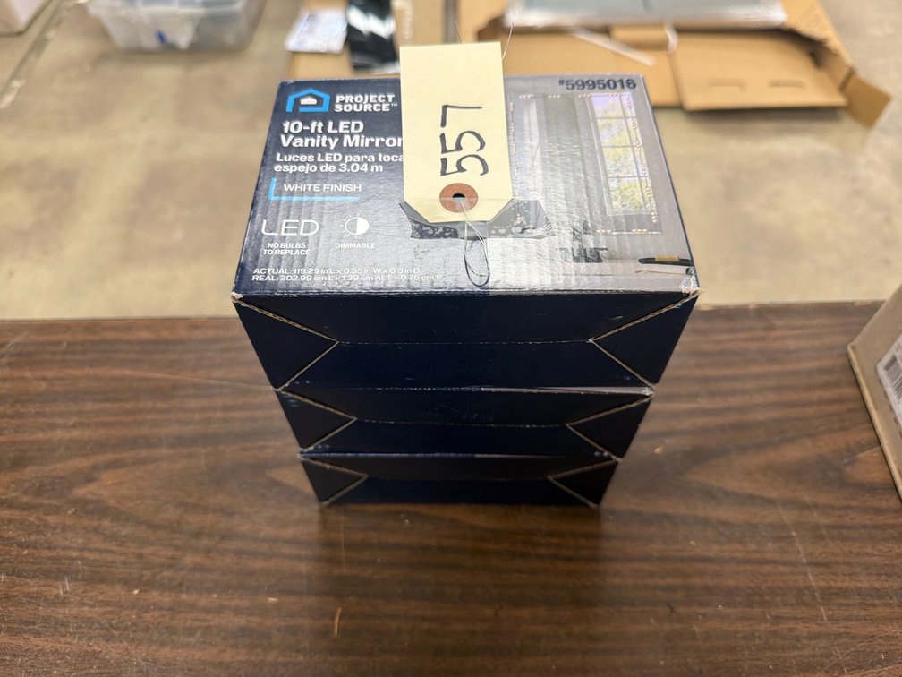 (3) Project Source 10’ LED Vanity Mirror Lights