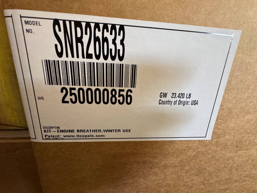 Boss Engine Breather Kit