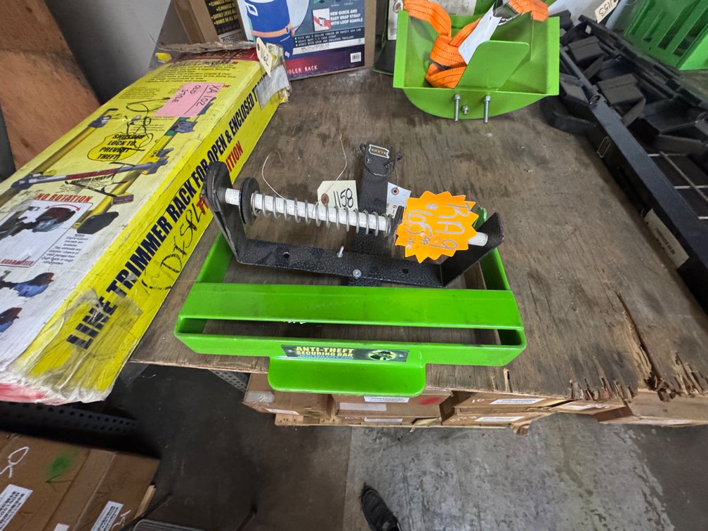 Anti-Theft Bar & String Trimmer Bracket