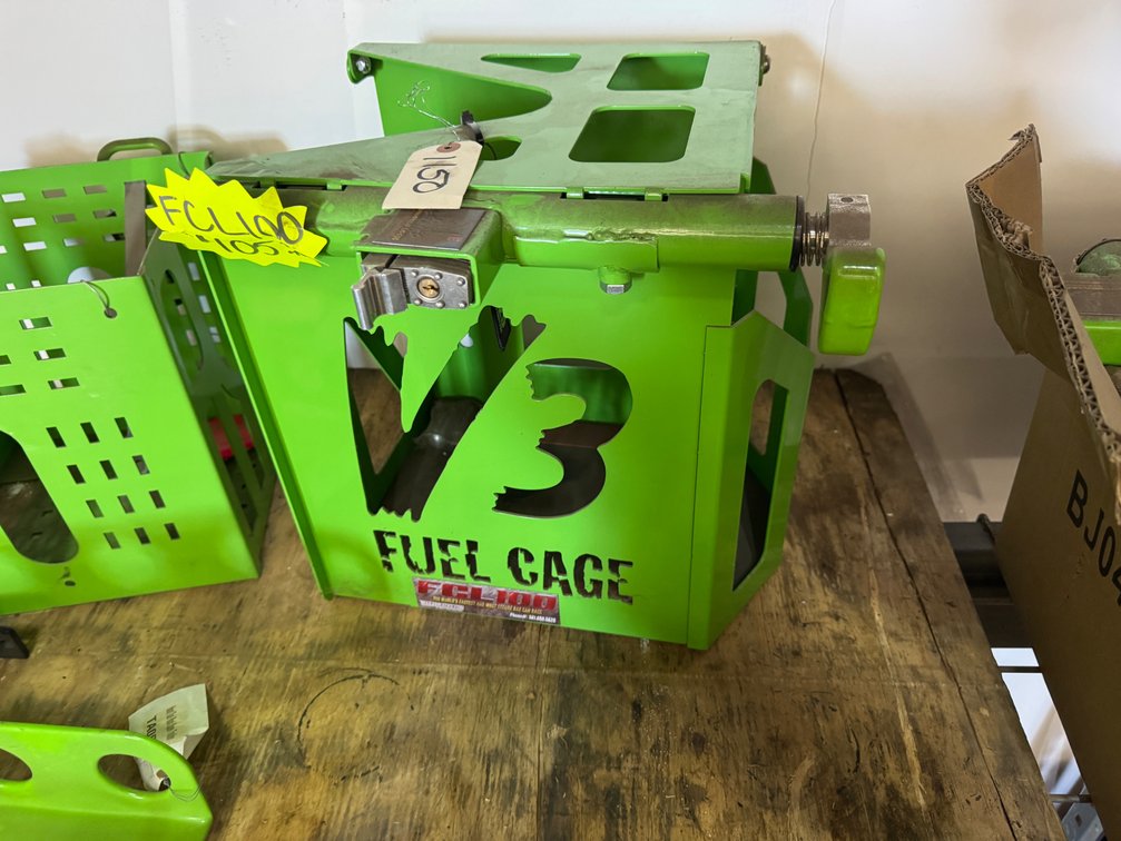 Locking Fuel Can Trailer Cage