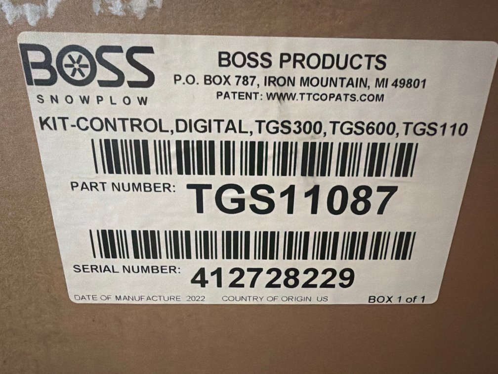 Boss TGS Digital Control Kit