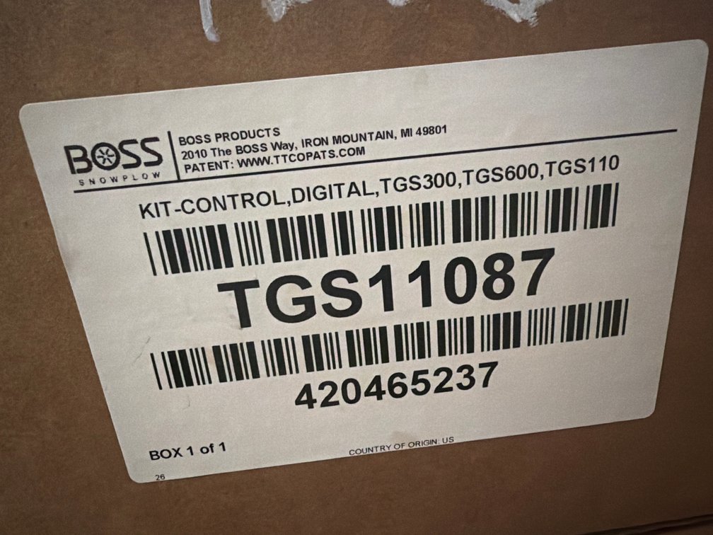 Boss TGS Digital Control Kit