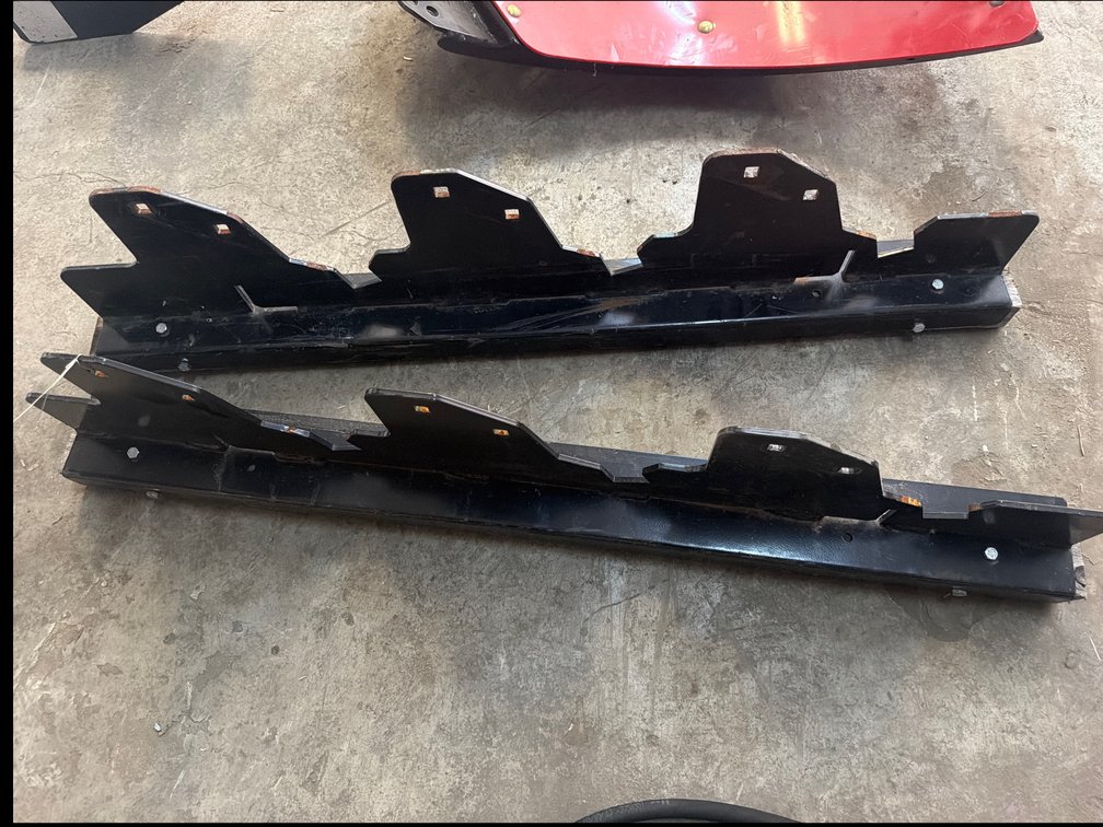 (2) Snowplow Blade Storage Racks
