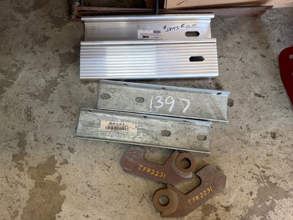 Boss Weldment Brackets (2) TFR02231 + other metal parts