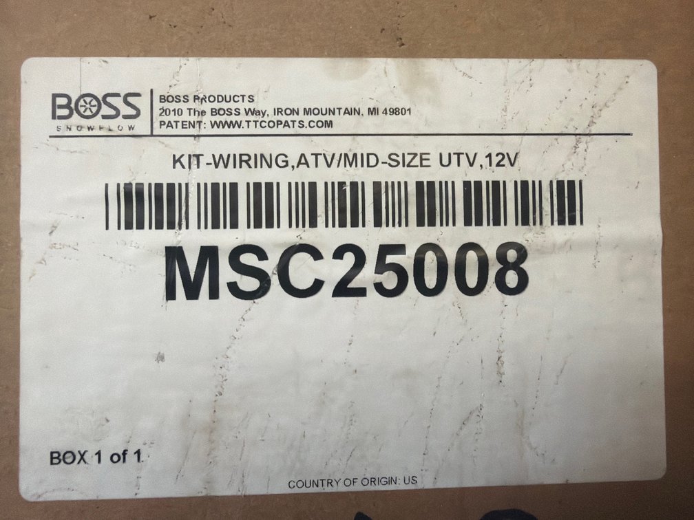 Boss RT3 SmartHitch2 Vehicle Wiring Kit