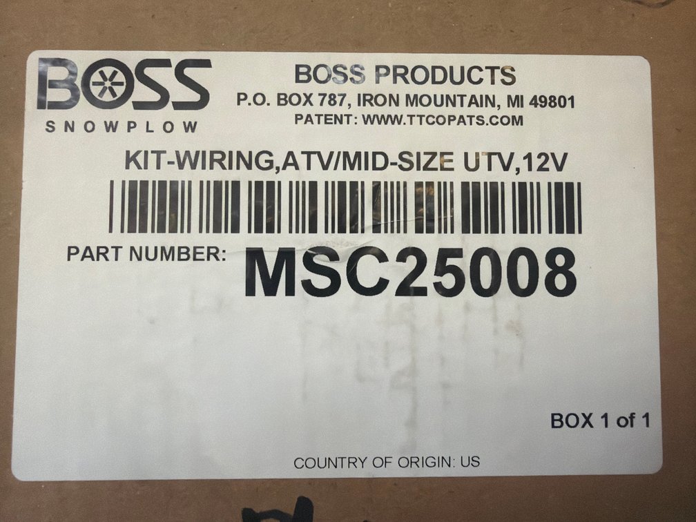 Boss RT3 SmartHitch2 Vehicle Wiring Kit