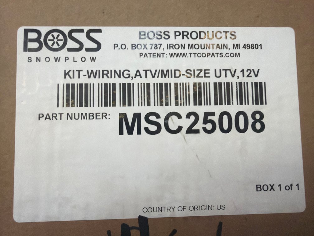 Boss RT3 SmartHitch2 Vehicle Wiring Kit