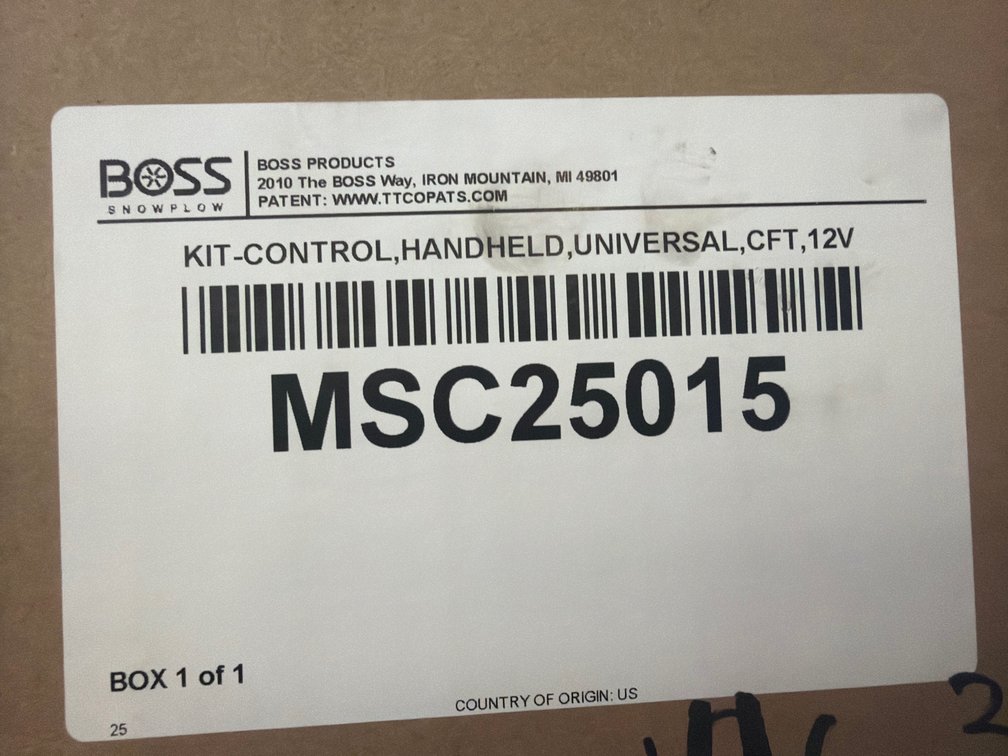 Boss CFT Universal Handheld Control Kit