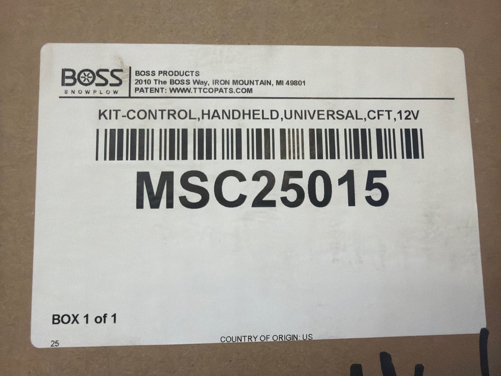 Boss CFT Universal Handheld Control Kit