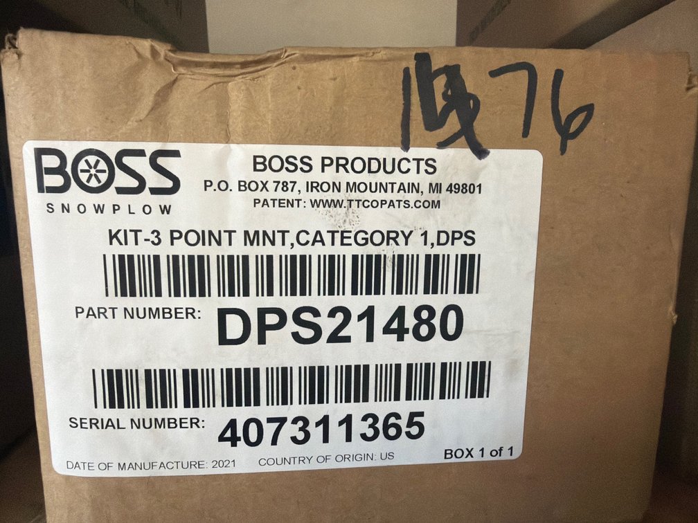 Boss Exact Path 3-Point Hitch Attachment