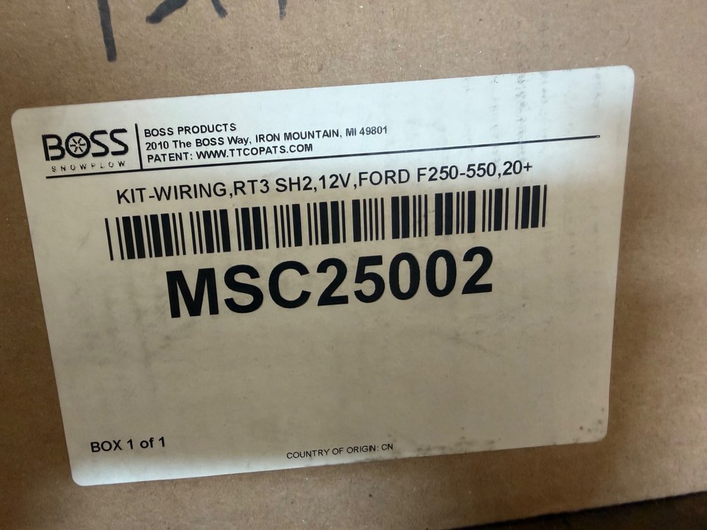 Boss Ford Super Duty Wiring Kit