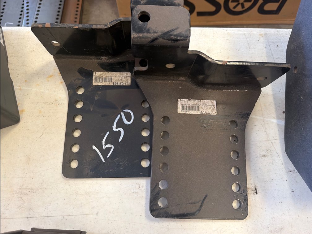 (2) Boss GM Push Beam Support Plates