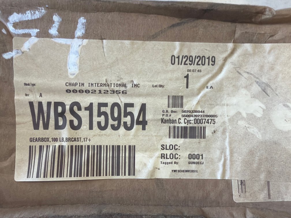 Boss 100-Lb Walk-Behind Spreader Gearbox
