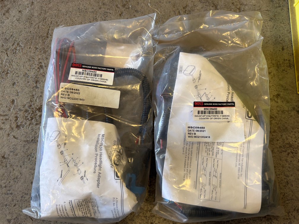 (2) Boss Ford F150 Headlight Adapters